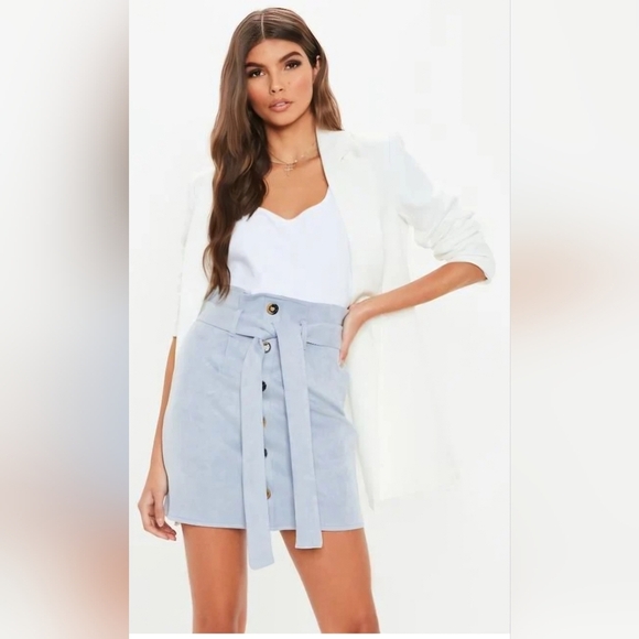 Missguided Faux Suede Skirt - Picture 1 of 6